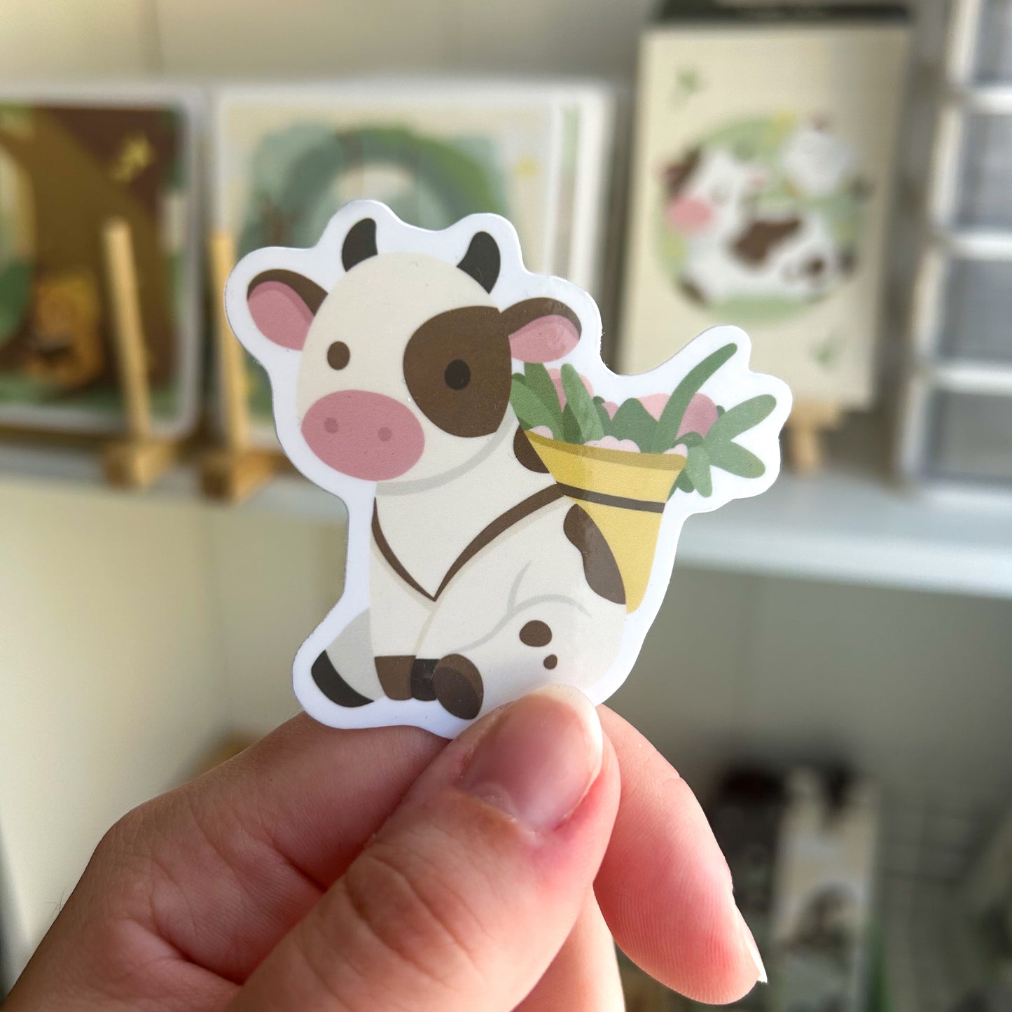 Sticker La Vache Fleurie