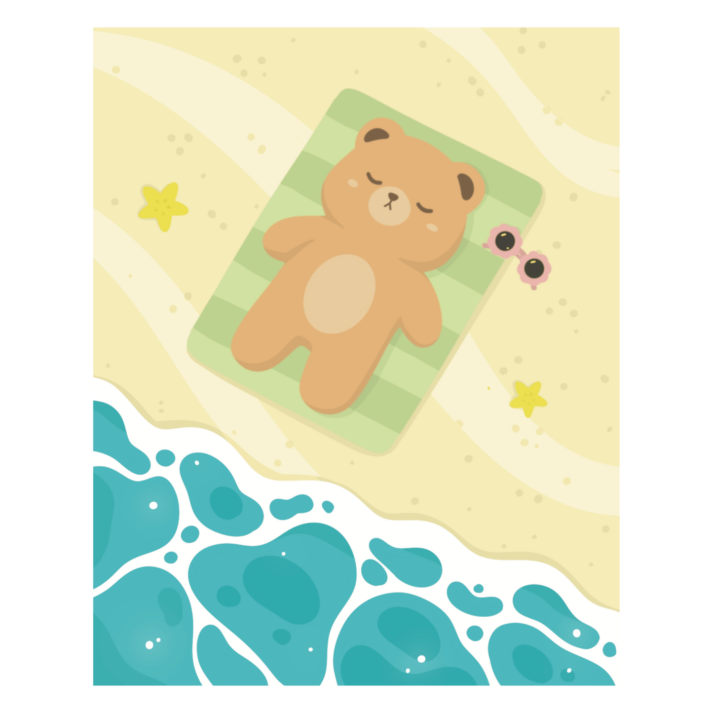 Illustration Ririko à la Plage