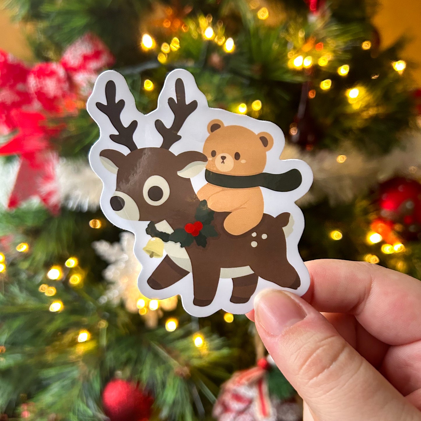 The Christmas Reindeer Sticker