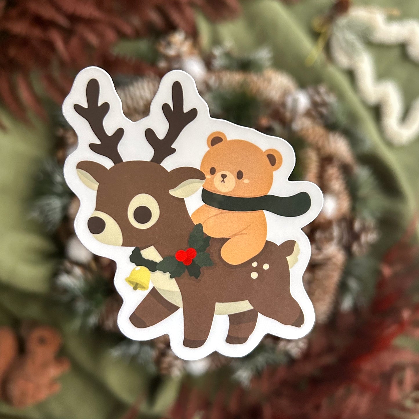 The Christmas Reindeer Sticker