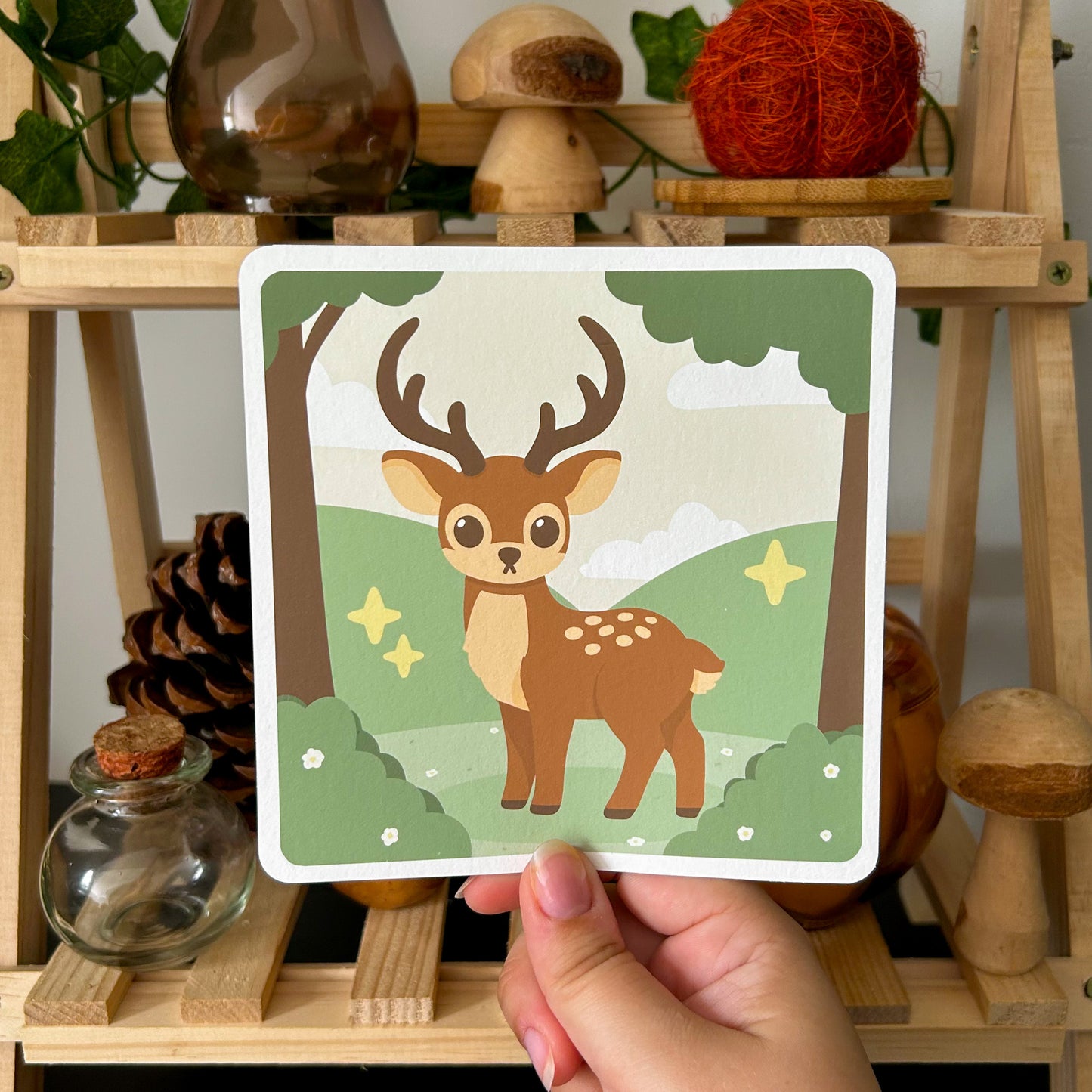 The Deer Art Print